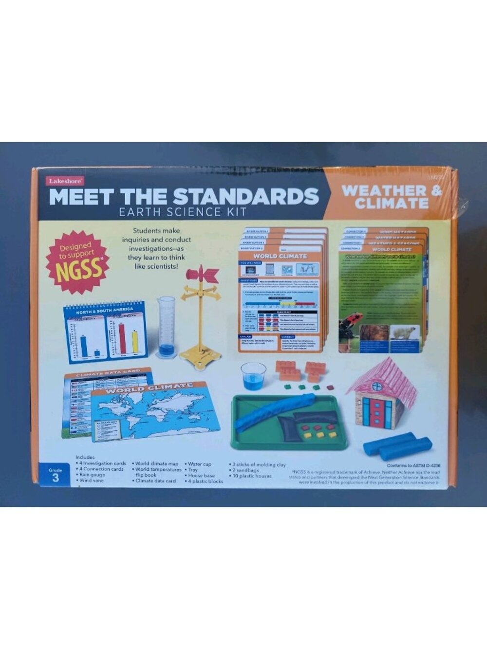 Lakeshore Meet The Standards Earth Science Kit Weather & Climate NIB NEW FACTORY